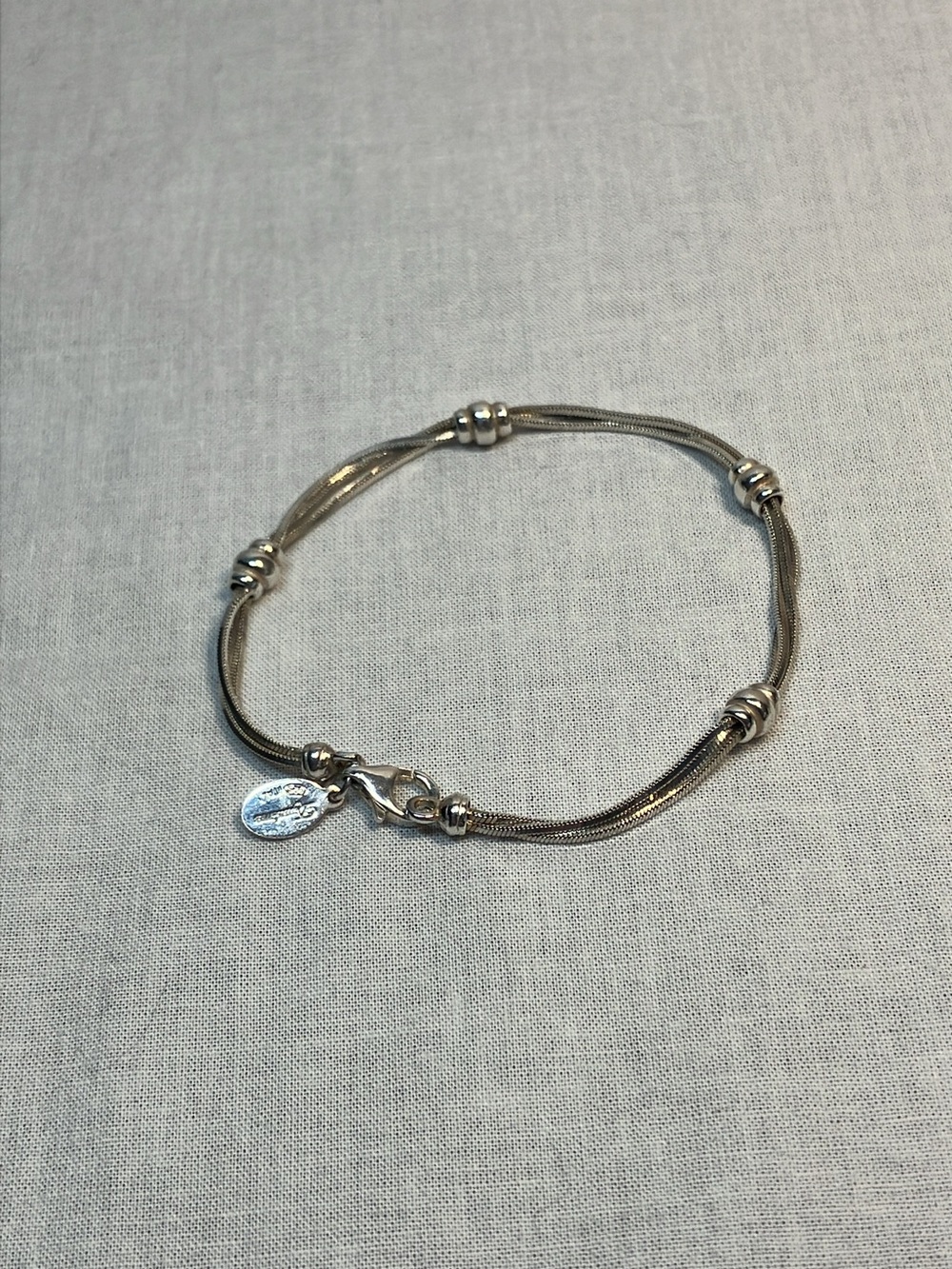 Dyadema Sterling Silver 3 Strand Bracelet